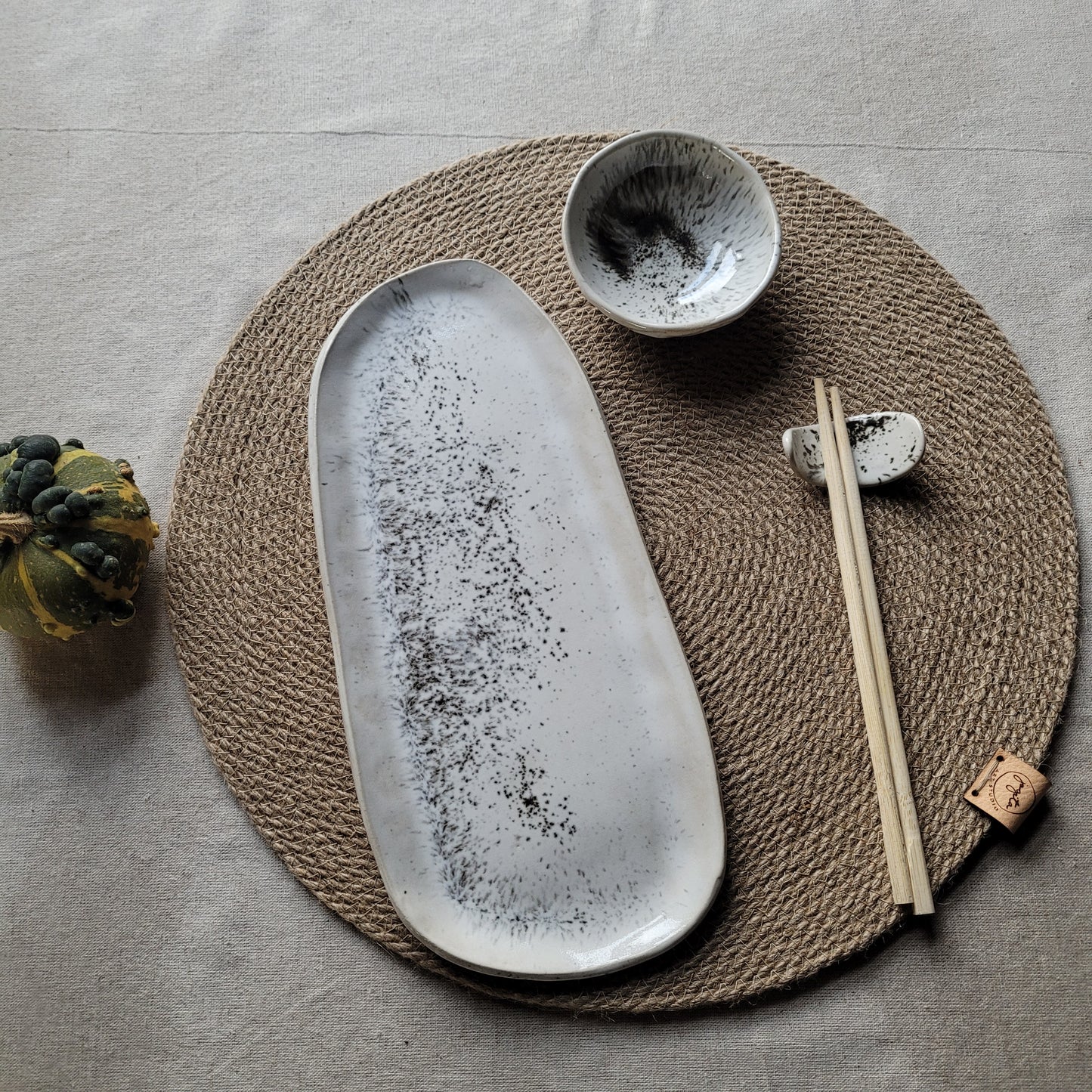 Handmade Ceramic Sushi Set: Elevate Your Dining with Japanese Elegance