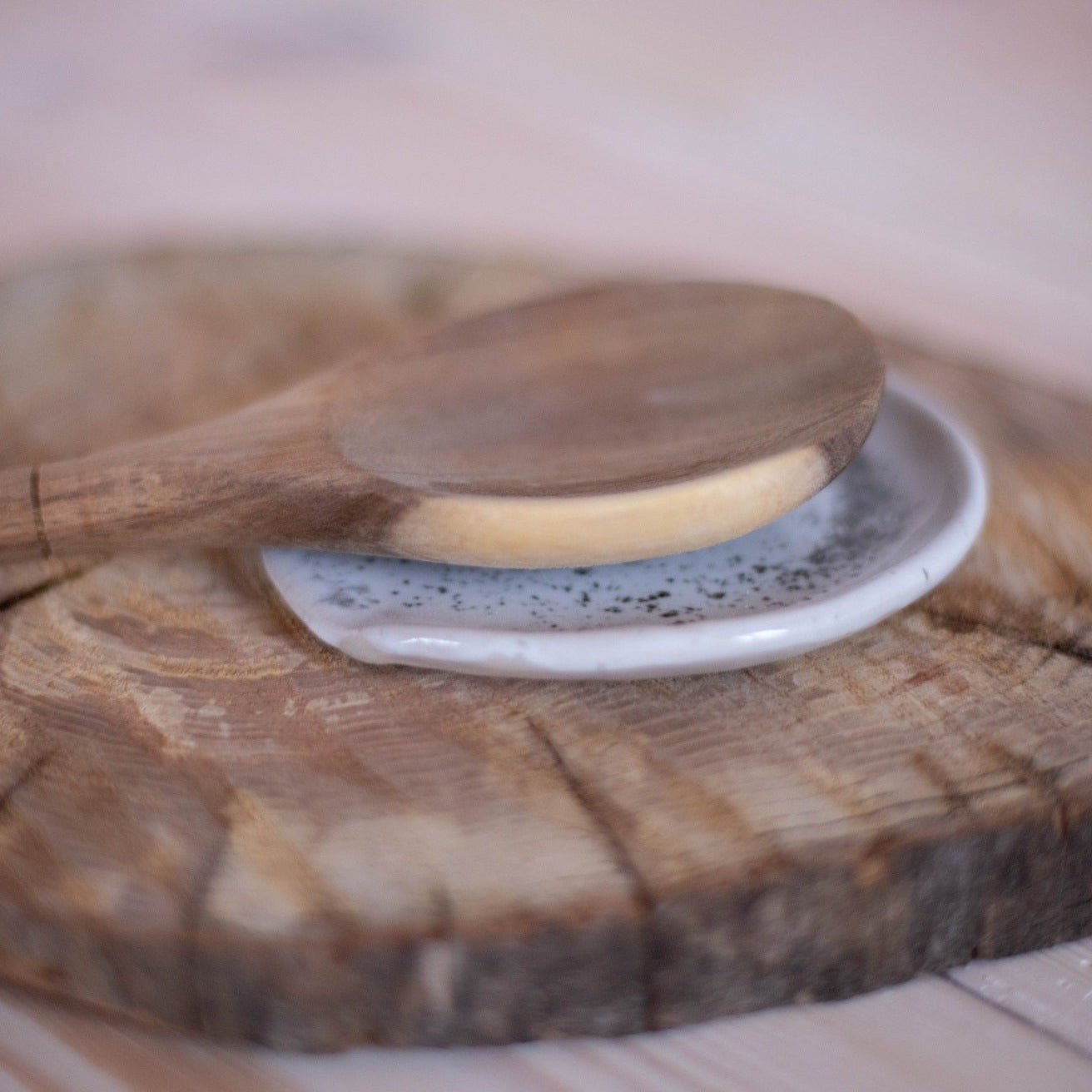 Keep your wooden spoons organized and protected with this handcrafted spoon rest.