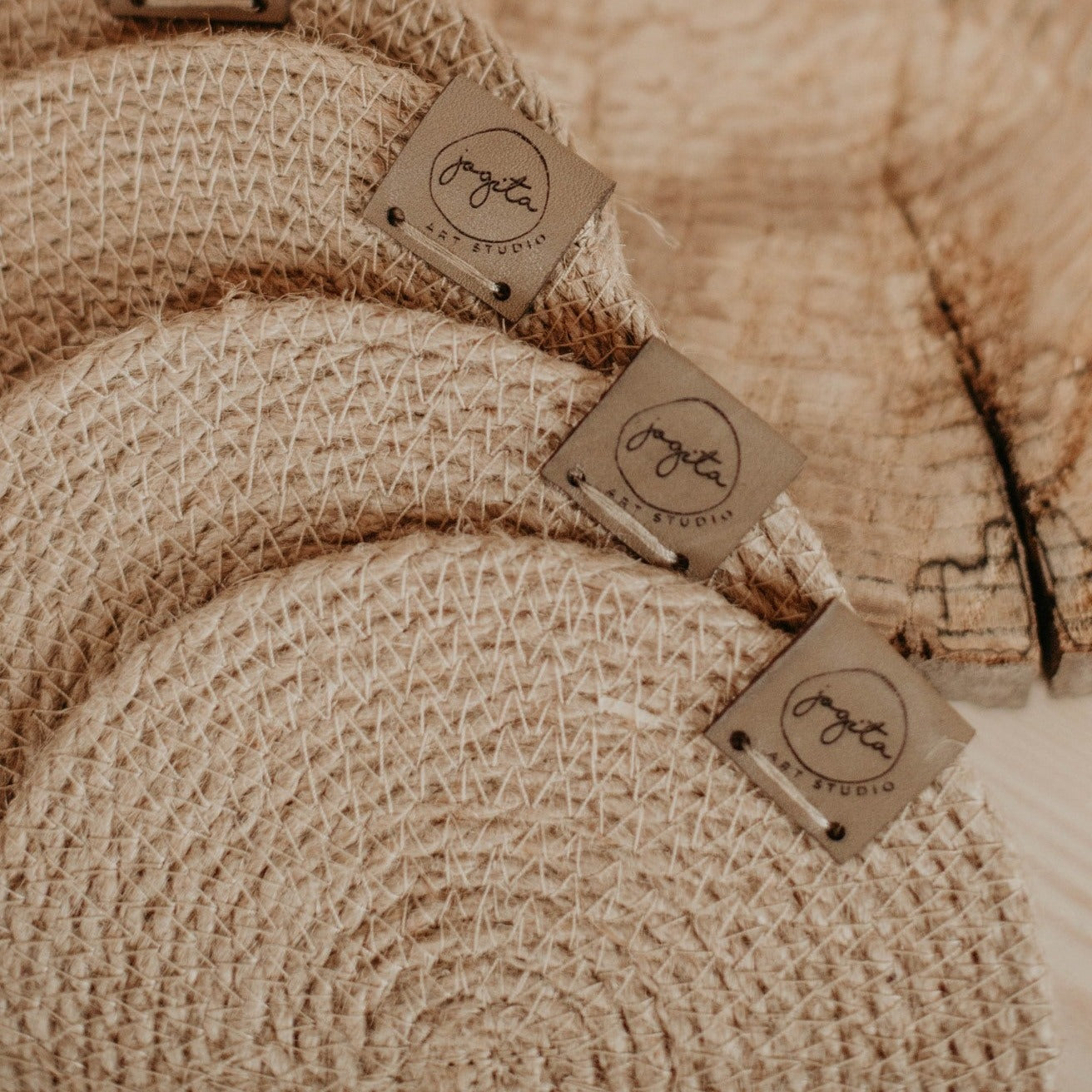 Protect your furniture from scratches and stains with these stylish jute coasters