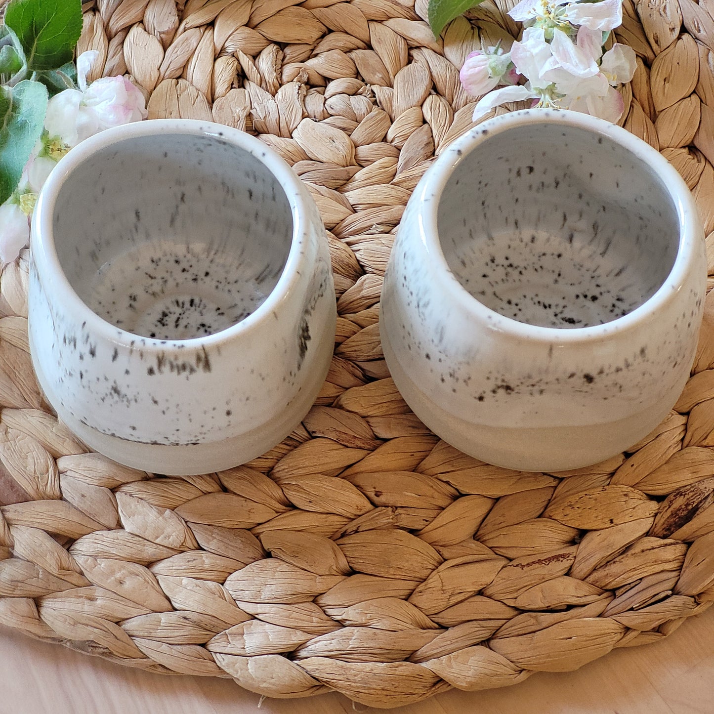 Divu keramikas espresso krūzīšu komplekts (ietilpst 230 ml)