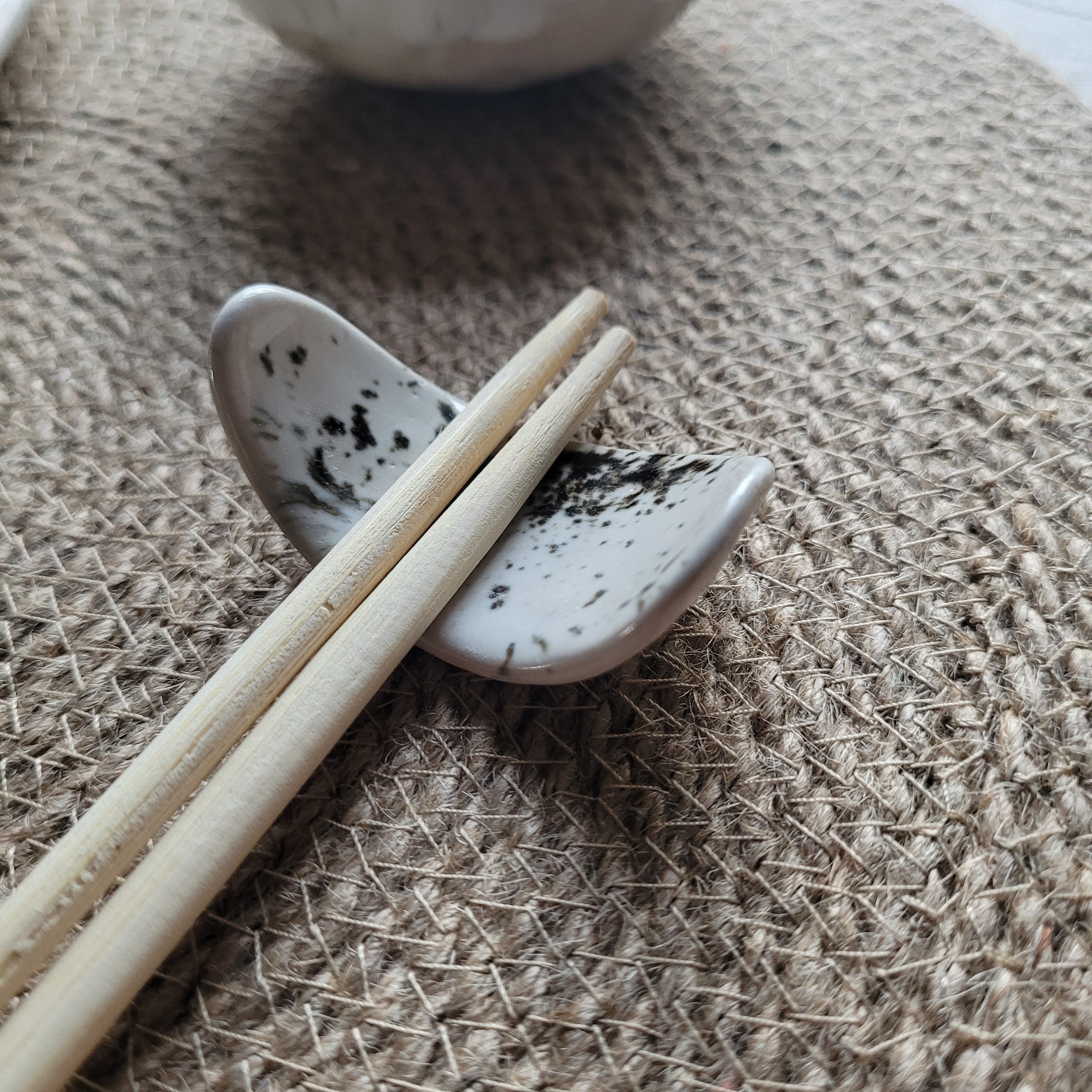 Handmade stoneware ceramic high quality sushi set. 5 pieces