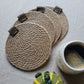 Sustainable and eco-friendly coasters made from 100% natural jute fiber