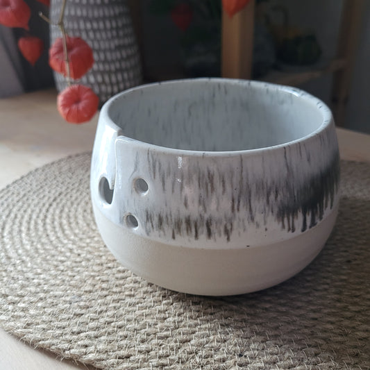 Speckled Yarn Bowl - Seconds with Uneven Rim