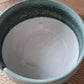 Yarn bowl with small imperfection, Gray with white and blue glaze