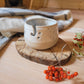 CERAMIC YARN BOWL “White+ CREAMY SPECKLED GLAZE”