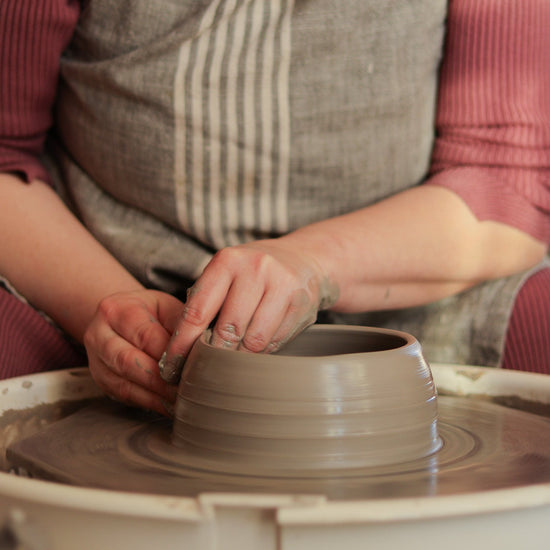 Finished handmade ceramic pieces from Jogita Art Studio