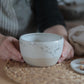 Bol en Grès Tacheté, Bol à Soupe Céramique Fait Main (15cm)