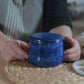 Franse Boterpot - Donkerblauw, Glanzend Glazuur