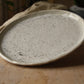 Grande assiette plate"Blanc Moucheté"24 cm