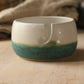 Sea blue ceramic yarn bowl