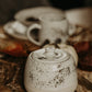 Classic cream toned mugs and sugar pot gift (Two mugs 300 ml, sugar jar 500 ml)
