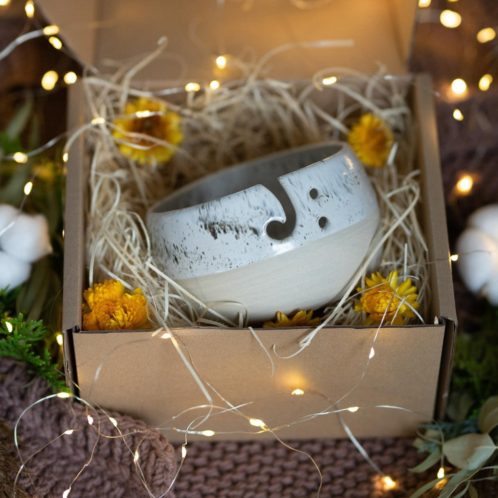 Yarn Bowl | Handmade Stoneware | Gift Box Edition