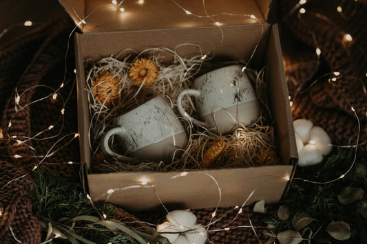 Cream mug gift set (Two 300 ml)