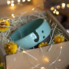 Wollschale | Handgefertigtes Steinzeug | Geschenkbox-Edition