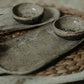Sand toned ceramic snack set