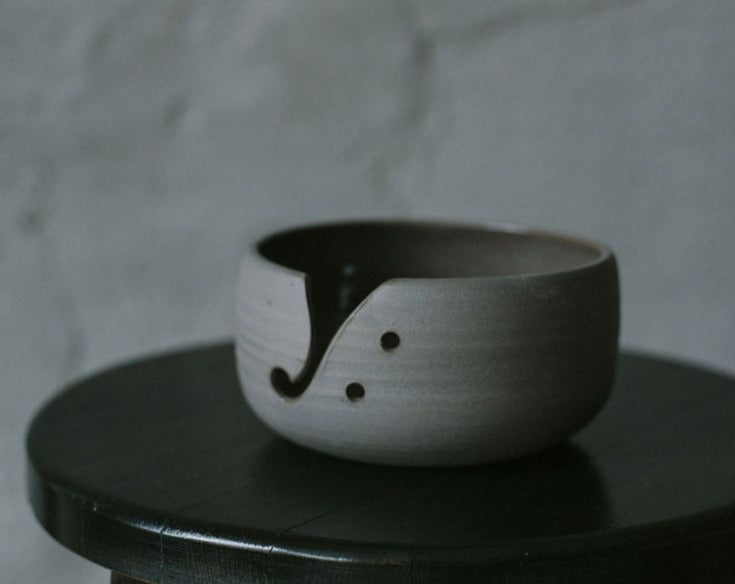 CERAMIC YARN BOWL “SIMPLE GREY”