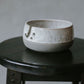 Knitting and Crochet Bowl - Beige White Glaze with Black Speckles