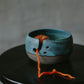 Handmade Ceramic Yarn Bowl - Anthracite Gray Stoneware