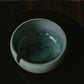 Handmade Ceramic Yarn Bowl - Gray Stoneware, Glazed with Mint Green and Teal Green - Crochet Bowl, Yarn Holder, Yarn Storage