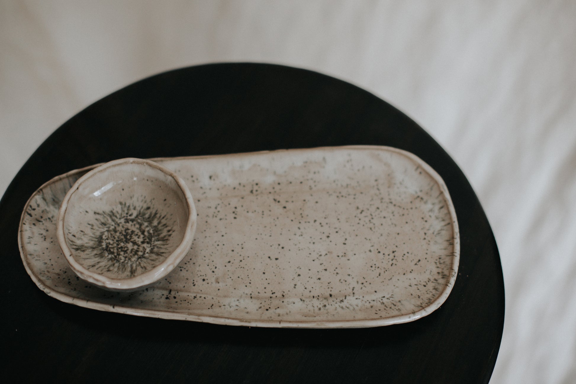 Handcrafted Ceramic Sushi Set: Unique & Rustic Style Dinnerware 