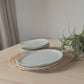 Groot Dinerbord"Wit SPECKLED"24 cm